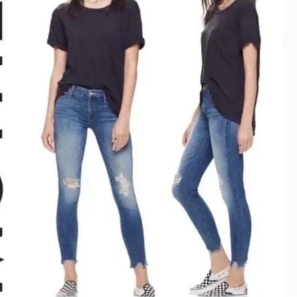 MOTHER Denim The Looker Ankle Chew In Breaking The Law Women’s Size 28